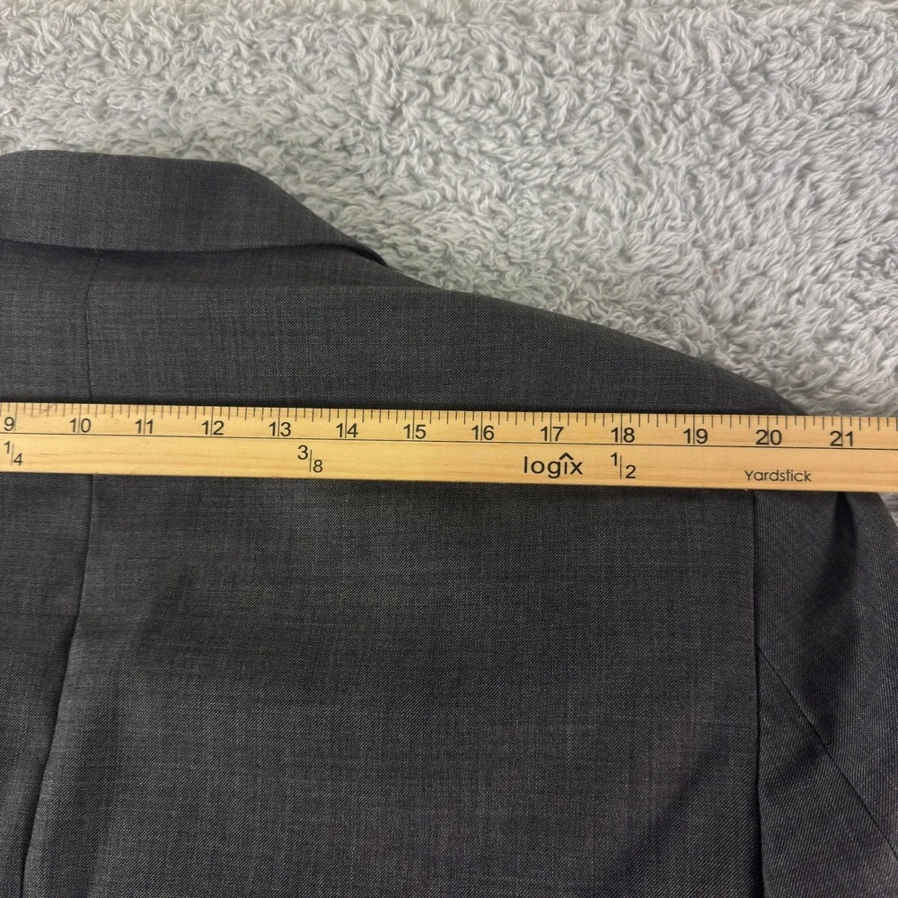Lauren‎ Ralph Lauren Mens Wool Suit Jacket Blazer Charcoal Gray 44L 2-Button